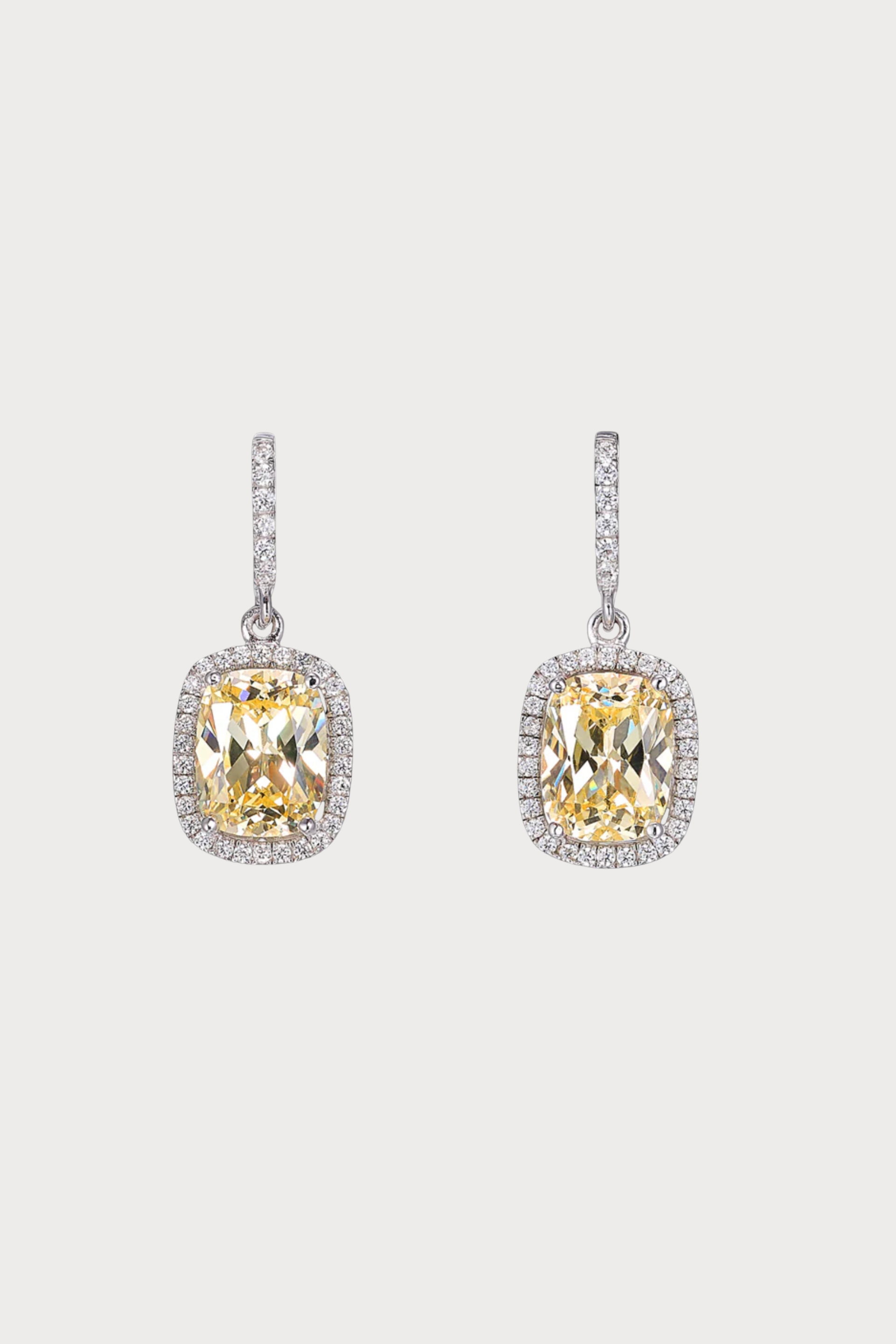 Comet Canary Diamond Earrings