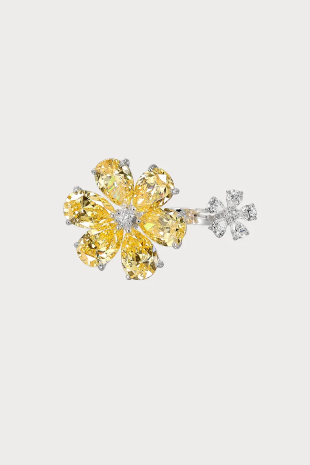 Daisy Diamond Marguerite Rings