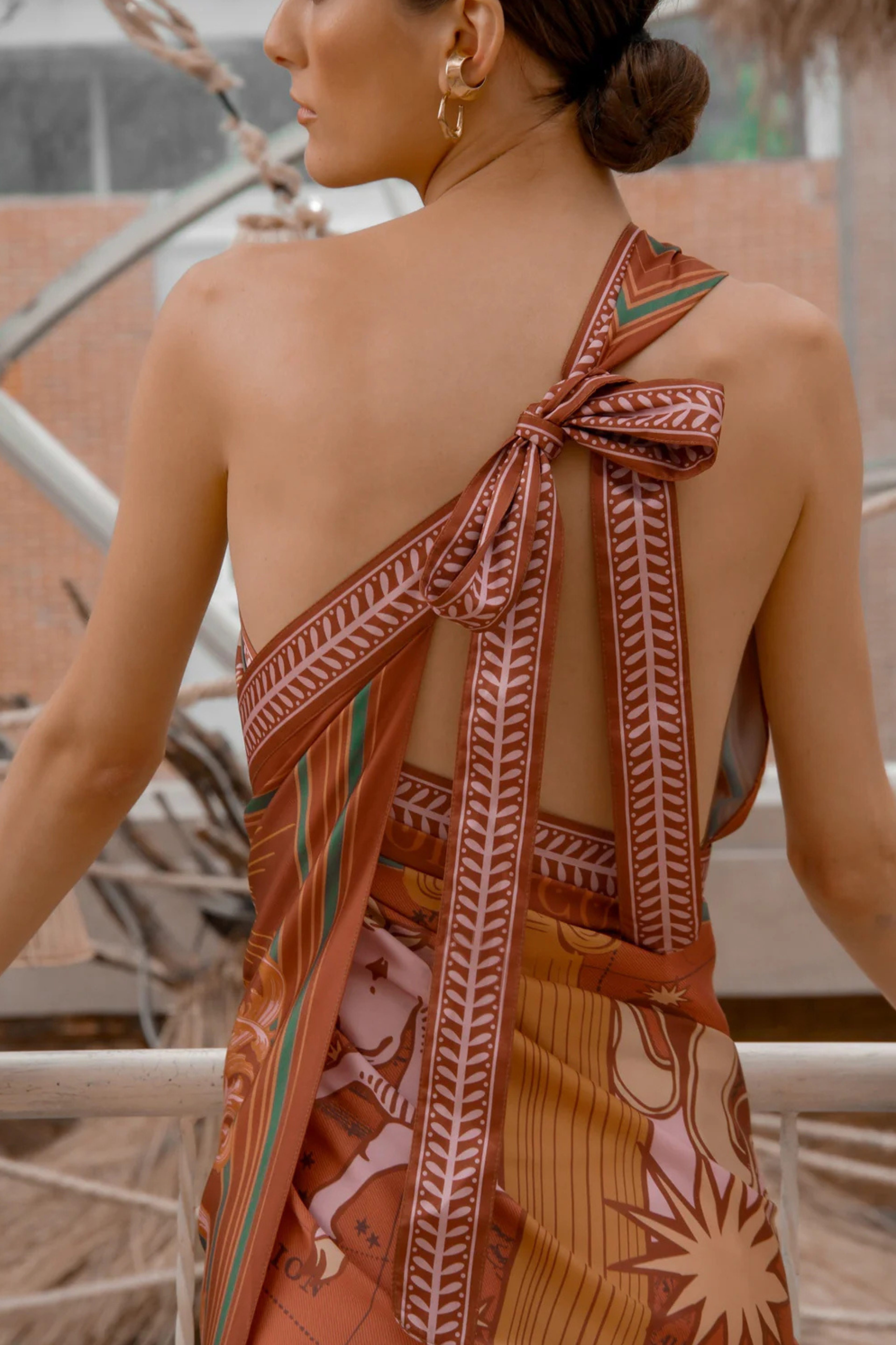 Zodiacus Sari - Wrapdress, Earth