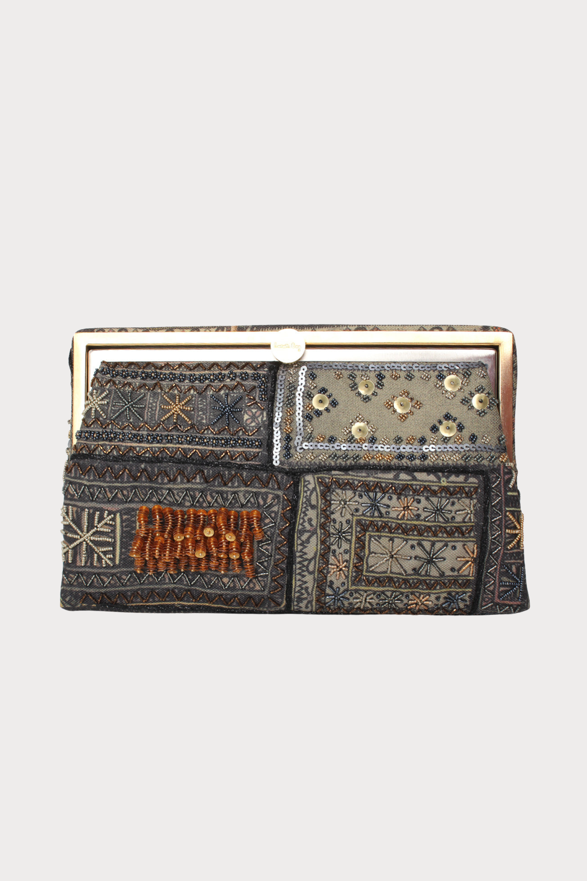 Bedouin Metallic Grace Clutch