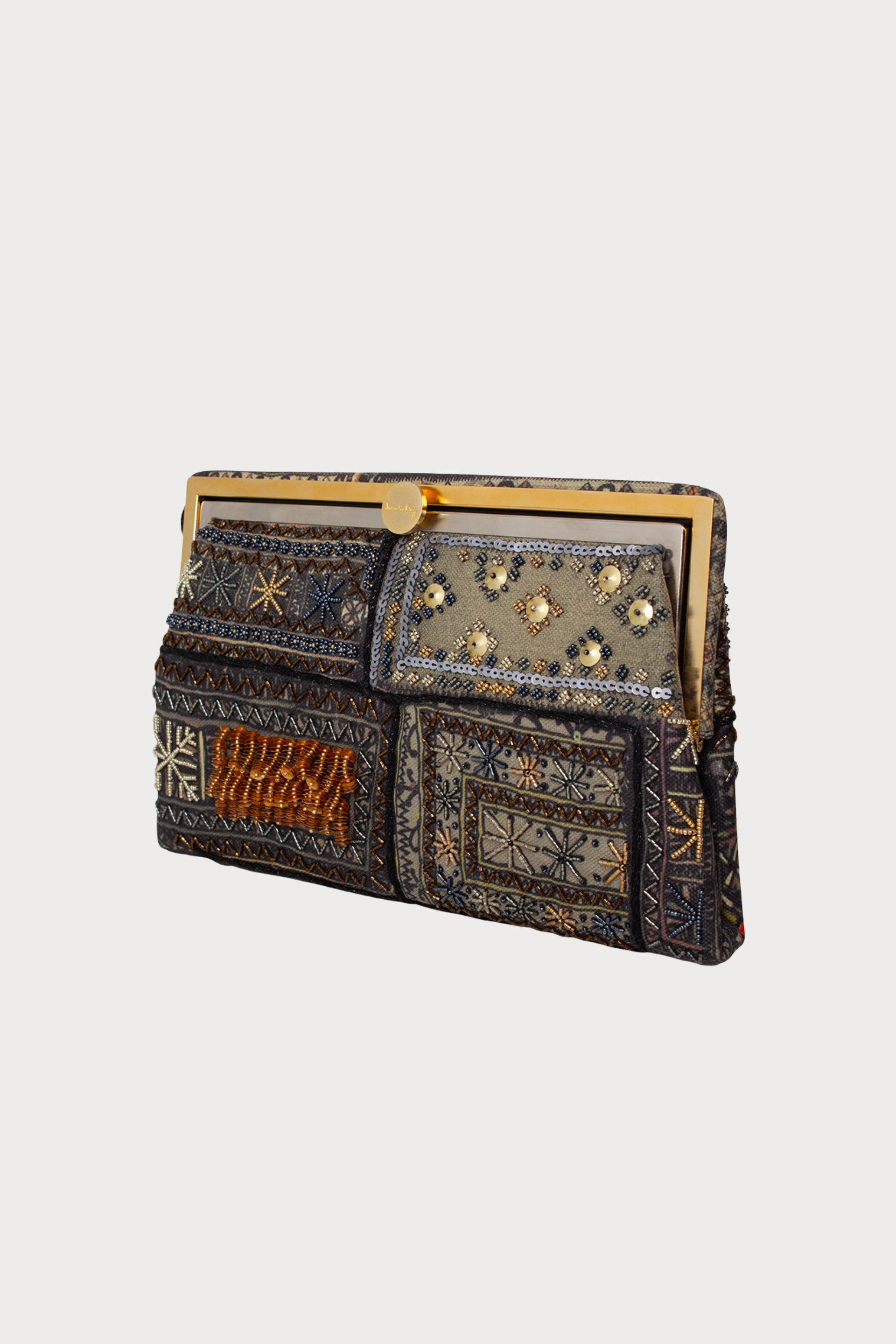 Bedouin Metallic Grace Clutch