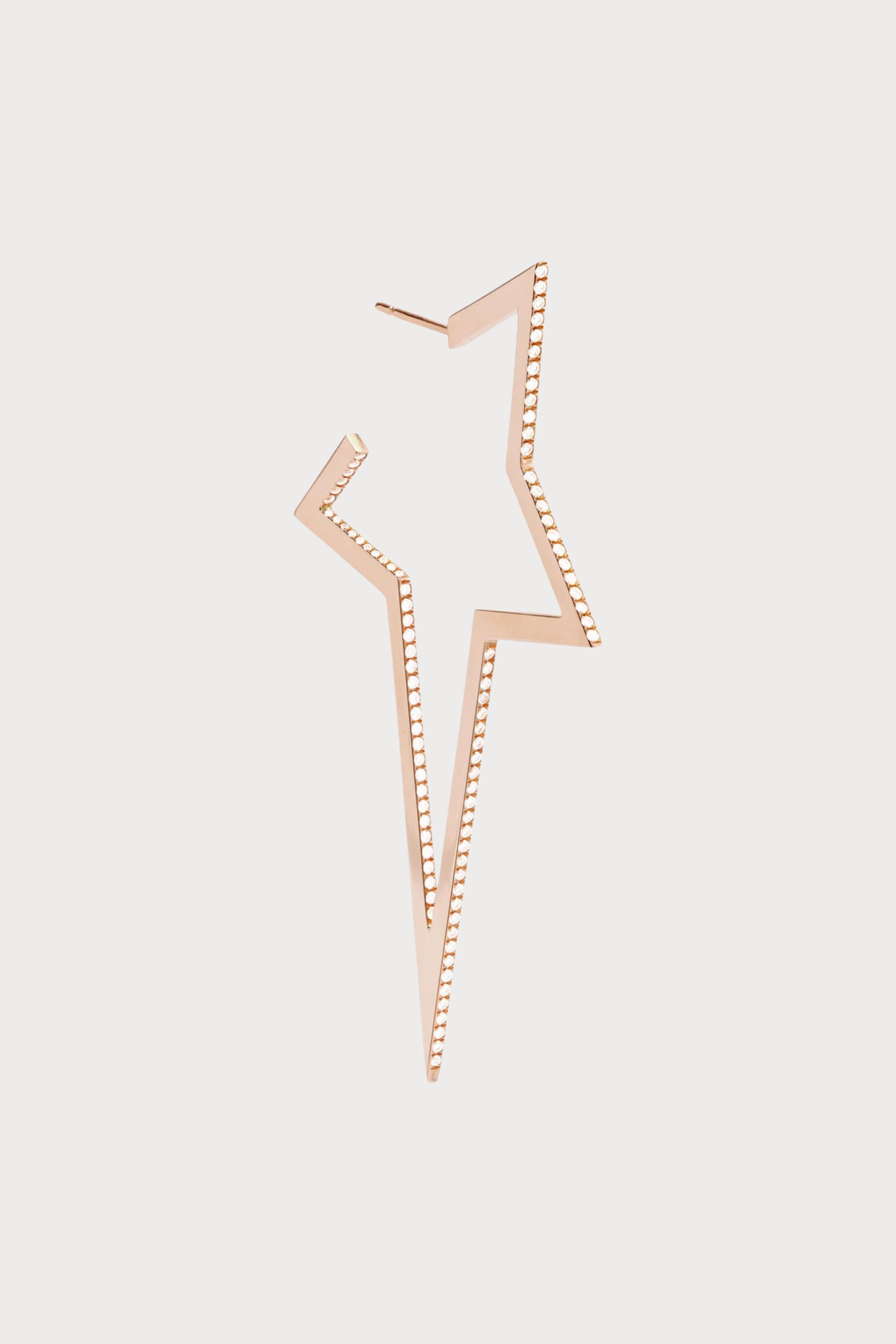 Diamond Large Star Earring