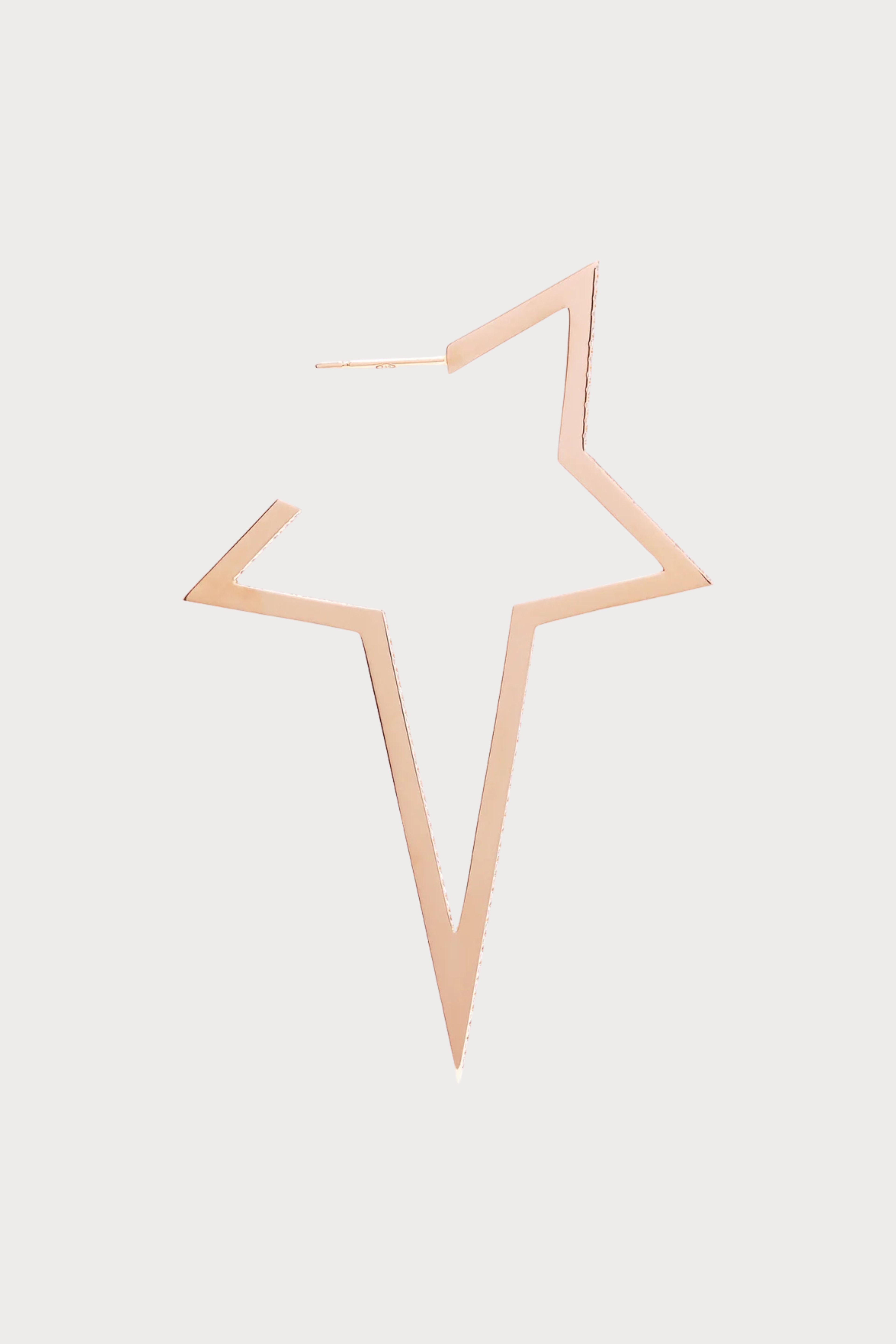 Diamond Large Star Earring