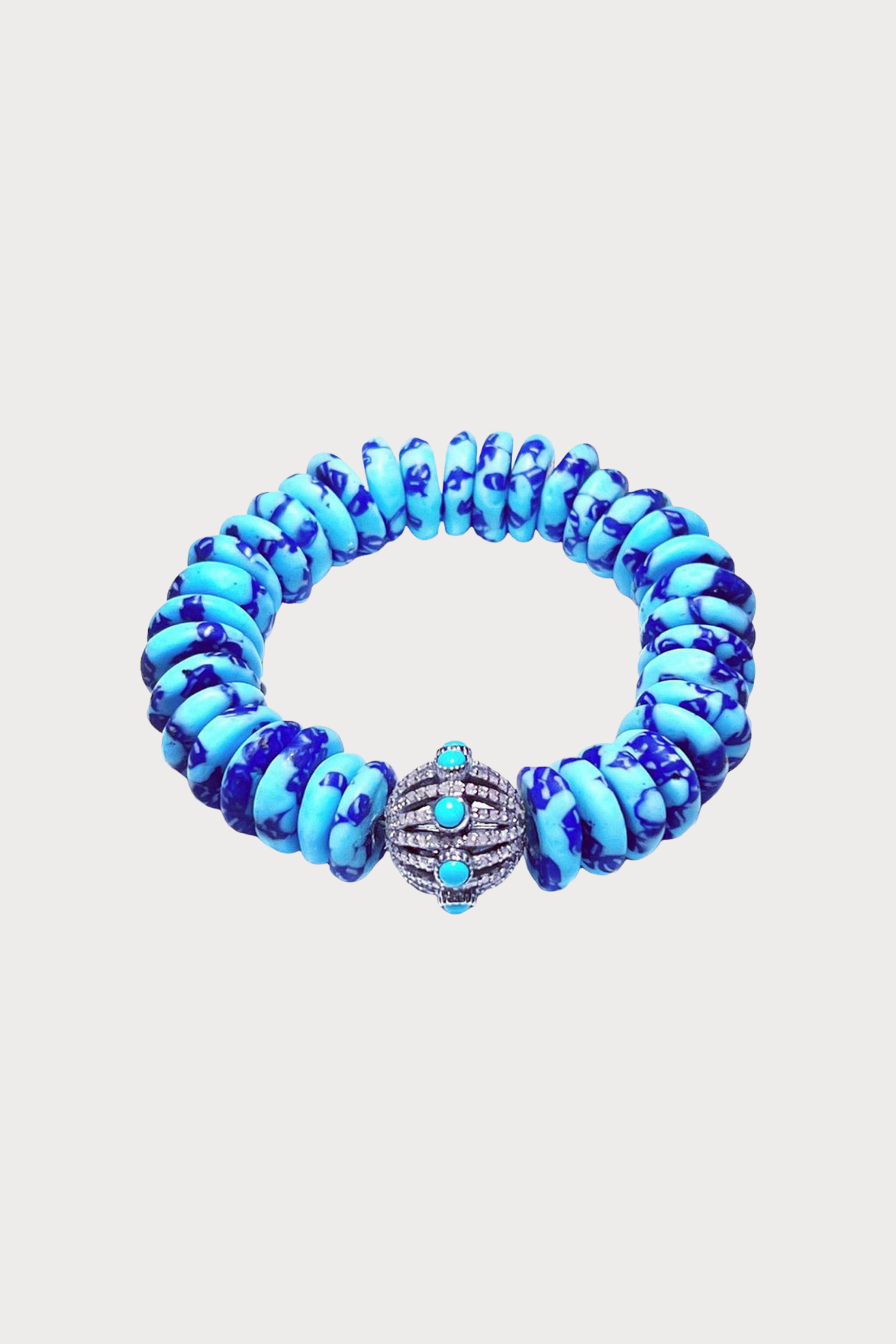 Ghana Bracelet with Turquoise Dome