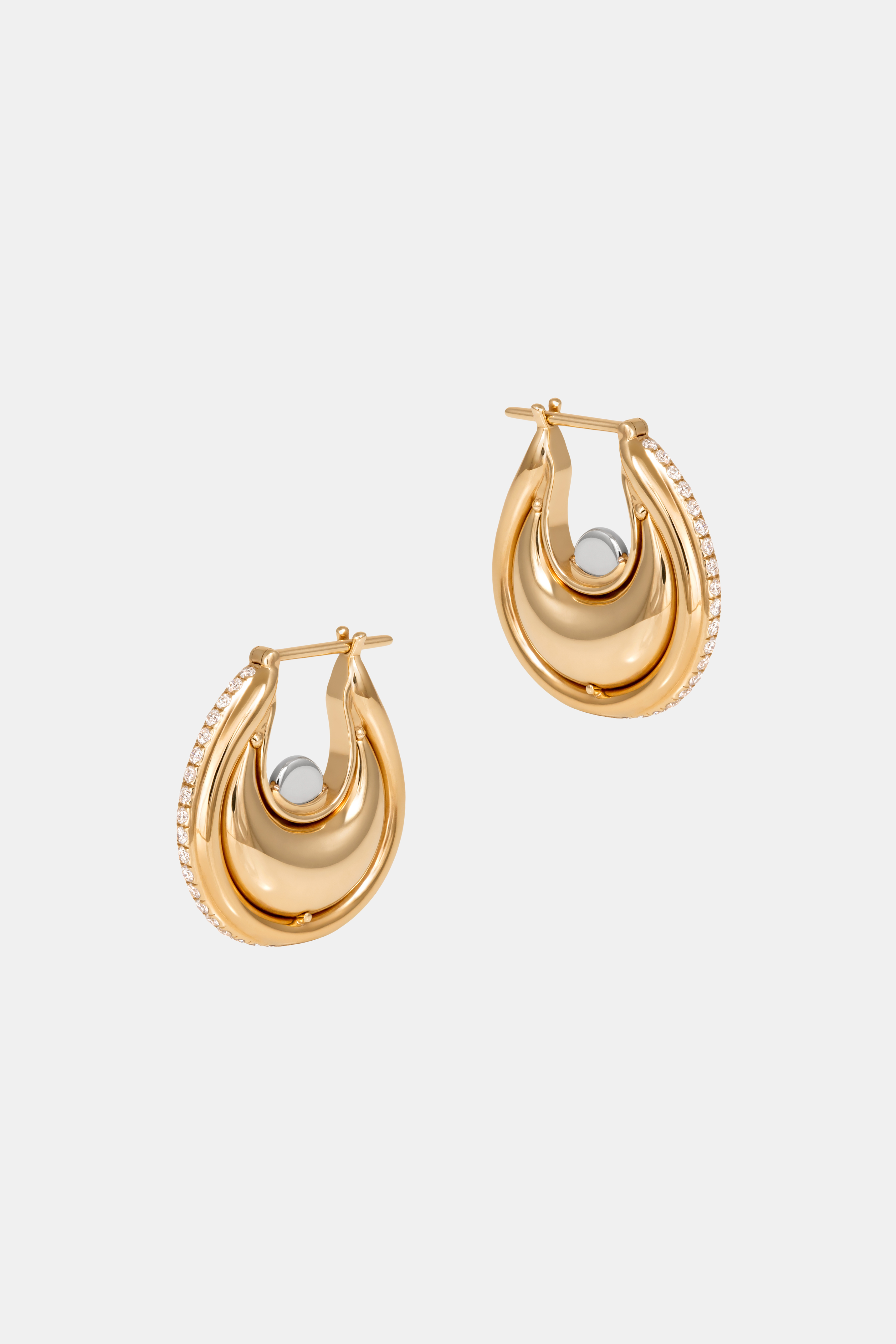 Big Diana Gold Earrings