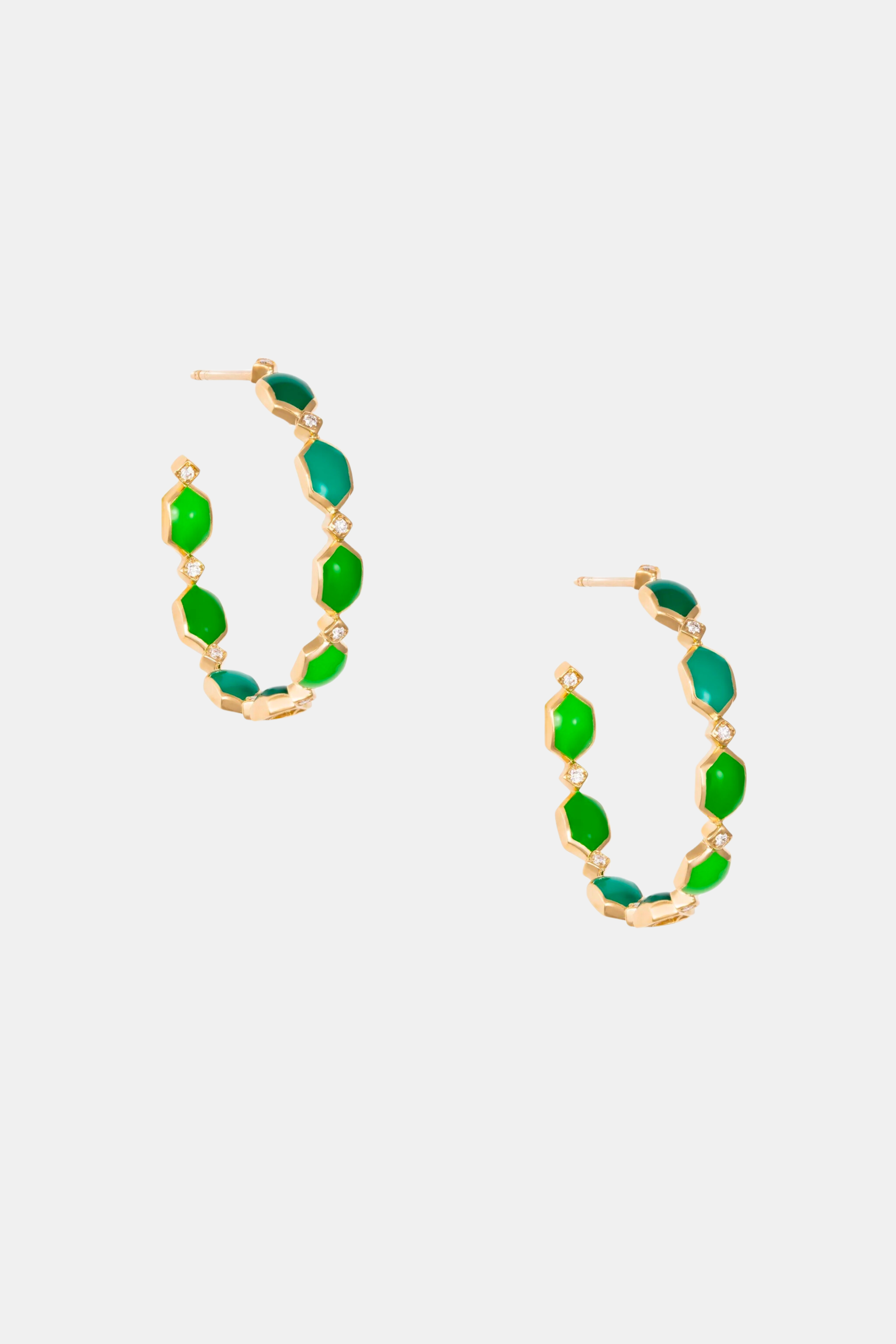 Shades of Green Ocean Breeze Earrings