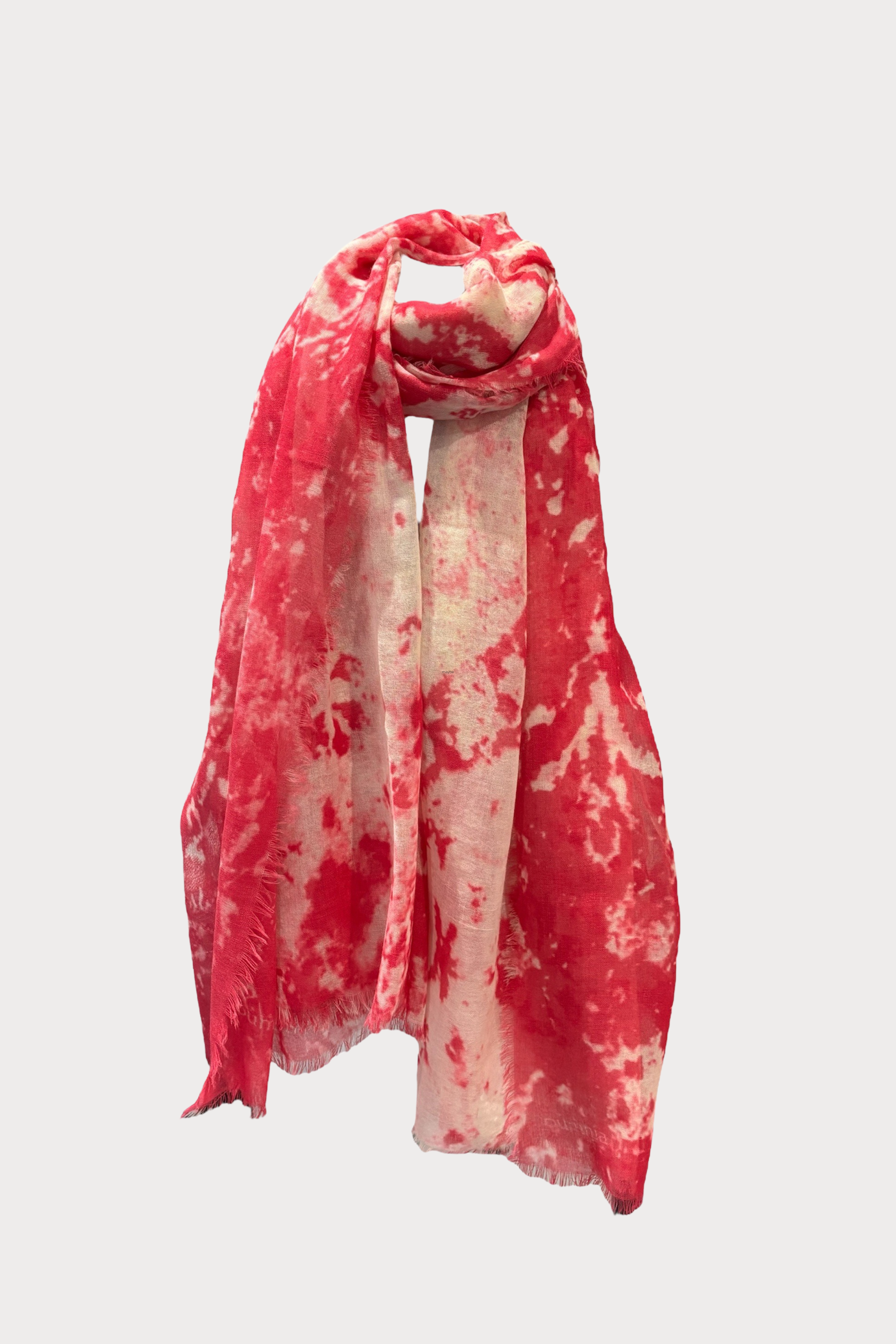 Fuchsia Oriental Design Scarf