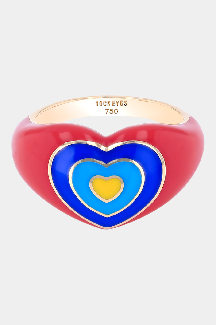 Miss Wonder Hearts Ring Red