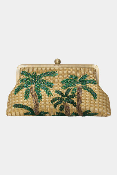 Gold straw clutch bag clearance