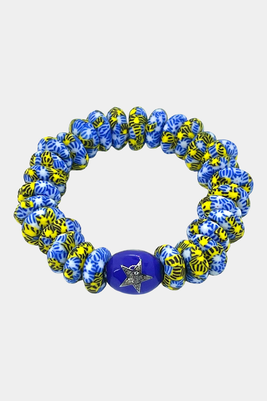 Ghana Bracelet with Blue Enamel