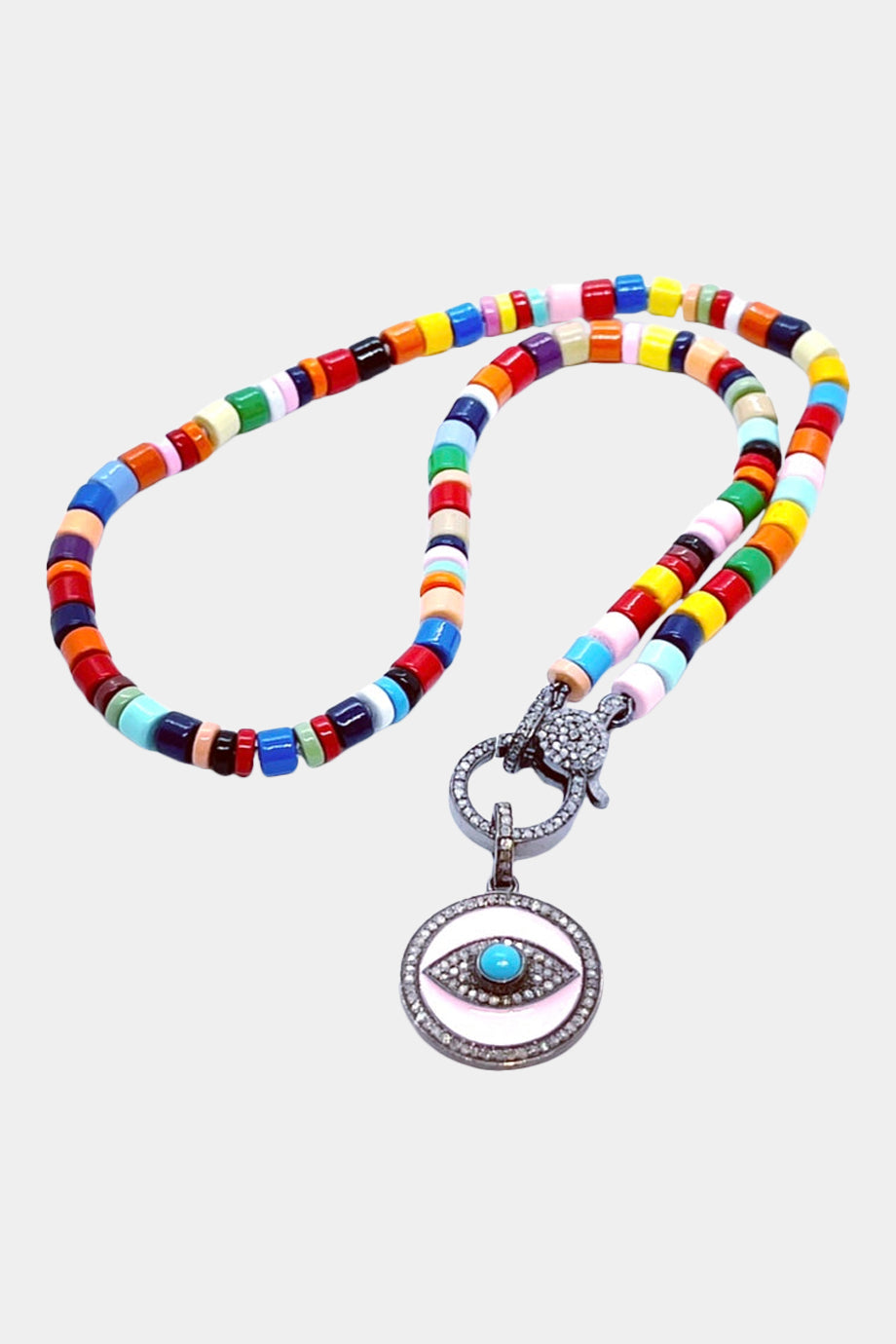 Multi Color Evil Eye Necklace